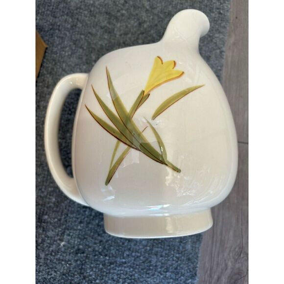 Winfield Ware China Pottery Tiger Iris Water Juice Pitcher Santa Monica Calif - Picture 1 of 6